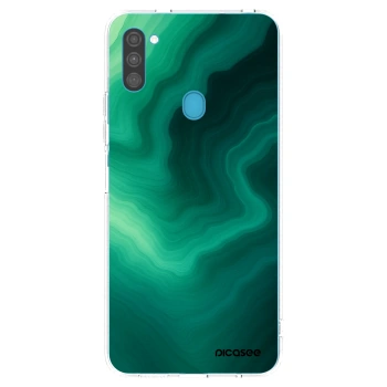 Picasee átlátszó szilikon tok az alábbi mobiltelefonokra Samsung Galaxy M11 - Malachite