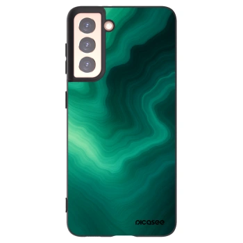 Picasee fekete szilikon tok az alábbi mobiltelefonokra Samsung Galaxy S21 5G G991B - Malachite