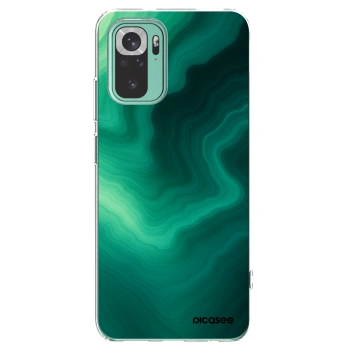 Picasee átlátszó szilikon tok az alábbi mobiltelefonokra Xiaomi Redmi Note 10 Pro - Malachite