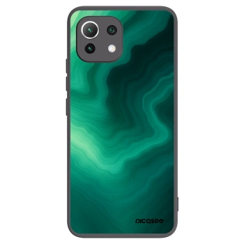 Picasee fekete szilikon tok az alábbi mobiltelefonokra Xiaomi Mi 11 Lite - Malachite