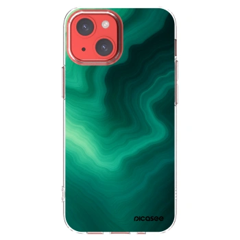 Picasee átlátszó szilikon tok az alábbi mobiltelefonokra Apple iPhone 13 mini - Malachite