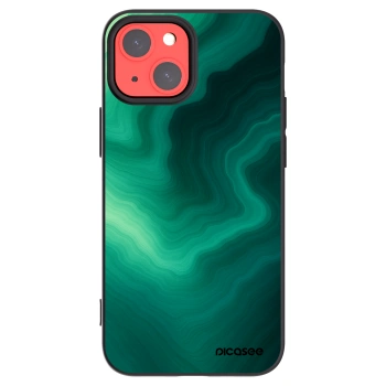 Picasee fekete szilikon tok az alábbi mobiltelefonokra Apple iPhone 13 mini - Malachite