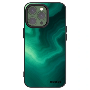 Picasee fekete szilikon tok az alábbi mobiltelefonokra Apple iPhone 13 Pro - Malachite