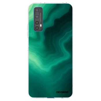 Picasee átlátszó szilikon tok az alábbi mobiltelefonokra Realme 7 - Malachite
