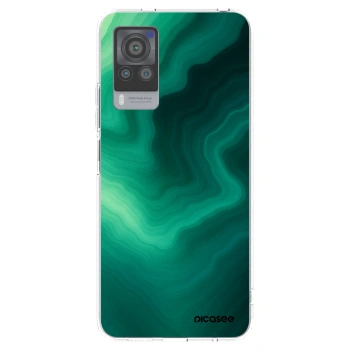 Picasee átlátszó szilikon tok az alábbi mobiltelefonokra Vivo X60 Pro 5G - Malachite
