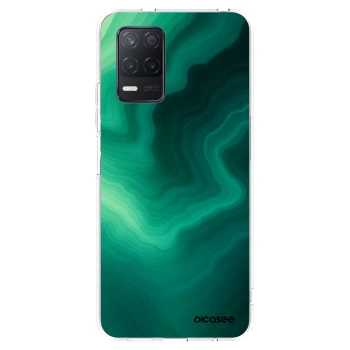 Picasee átlátszó szilikon tok az alábbi mobiltelefonokra Realme 8 5G - Malachite
