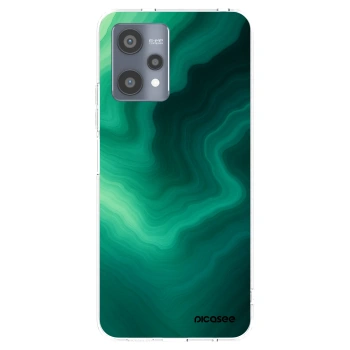 Picasee átlátszó szilikon tok az alábbi mobiltelefonokra Realme 9 Pro 5G - Malachite