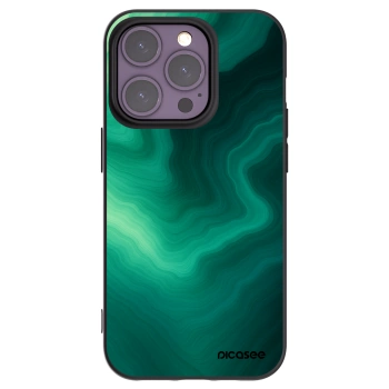 Picasee fekete szilikon tok az alábbi mobiltelefonokra Apple iPhone 14 Pro - Malachite