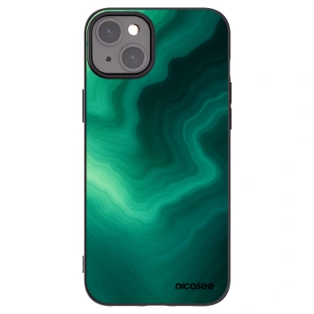 Picasee fekete szilikon tok az alábbi mobiltelefonokra Apple iPhone 15 Plus - Malachite