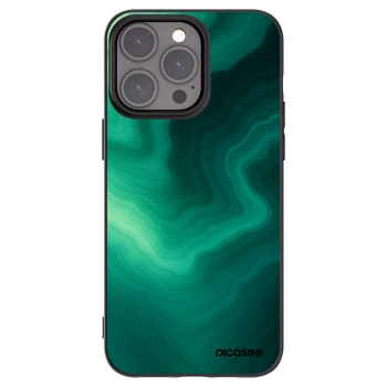 Picasee fekete szilikon tok az alábbi mobiltelefonokra Apple iPhone 15 Pro Max - Malachite
