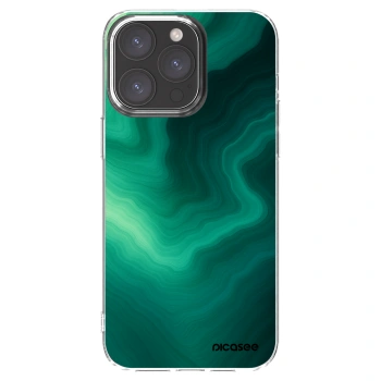 Picasee átlátszó szilikon tok az alábbi mobiltelefonokra Apple iPhone 15 Pro Max - Malachite