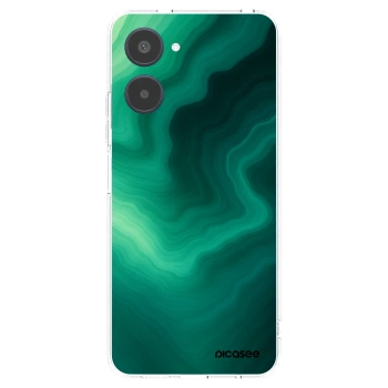 Picasee átlátszó szilikon tok az alábbi mobiltelefonokra Realme 10 4G - Malachite