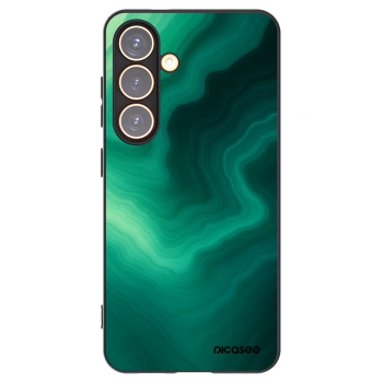 Picasee fekete szilikon tok az alábbi mobiltelefonokra Samsung Galaxy S24 S921B 5G - Malachite