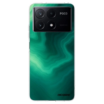Picasee átlátszó szilikon tok az alábbi mobiltelefonokra Xiaomi Poco X6 Pro - Malachite