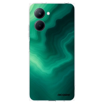 Picasee átlátszó szilikon tok az alábbi mobiltelefonokra Realme C33 (2023) - Malachite