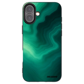 Picasee fekete szilikon tok az alábbi mobiltelefonokra Apple iPhone 16 Plus - Malachite