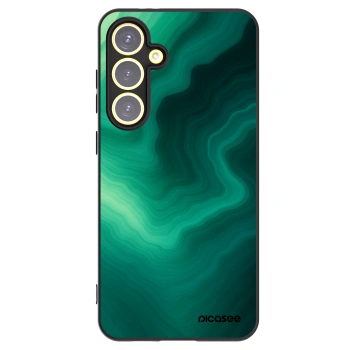 Picasee fekete szilikon tok az alábbi mobiltelefonokra Samsung Galaxy S24 FE S721B - Malachite