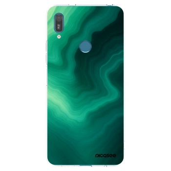Picasee átlátszó szilikon tok az alábbi mobiltelefonokra Huawei Y7 2019 - Malachite