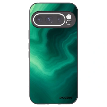 Picasee fekete szilikon tok az alábbi mobiltelefonokra Google Pixel 9 Pro - Malachite