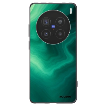 Picasee fekete szilikon tok az alábbi mobiltelefonokra Vivo X200 Pro - Malachite