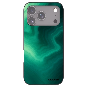 Picasee fekete szilikon tok az alábbi mobiltelefonokra Apple iPhone 17 Pro - Malachite