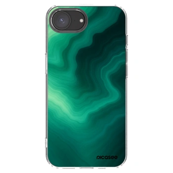 Picasee átlátszó szilikon tok az alábbi mobiltelefonokra Apple iPhone 17e - Malachite
