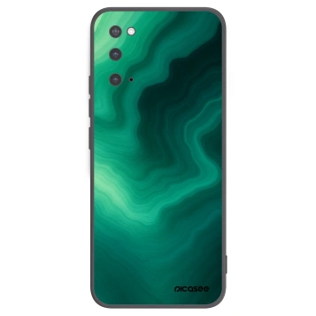 Picasee fekete szilikon tok az alábbi mobiltelefonokra Samsung Galaxy S20 G980F - Malachite