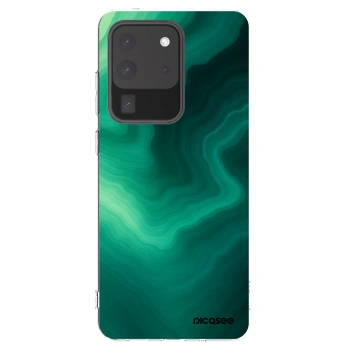 Picasee átlátszó szilikon tok az alábbi mobiltelefonokra Samsung Galaxy S20 Ultra 5G G988F - Malachite