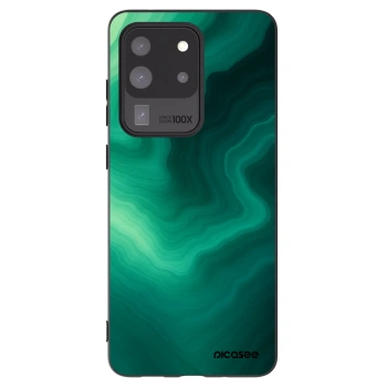 Picasee fekete szilikon tok az alábbi mobiltelefonokra Samsung Galaxy S20 Ultra 5G G988F - Malachite