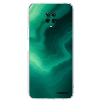 Picasee átlátszó szilikon tok az alábbi mobiltelefonokra Xiaomi Redmi Note 9 Pro - Malachite