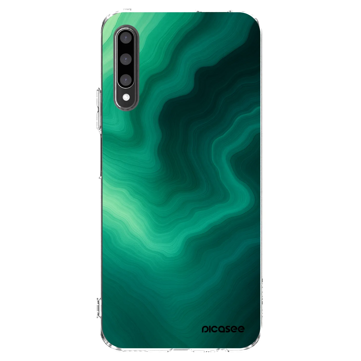 Picasee átlátszó szilikon tok az alábbi mobiltelefonokra Honor 9X Pro - Malachite