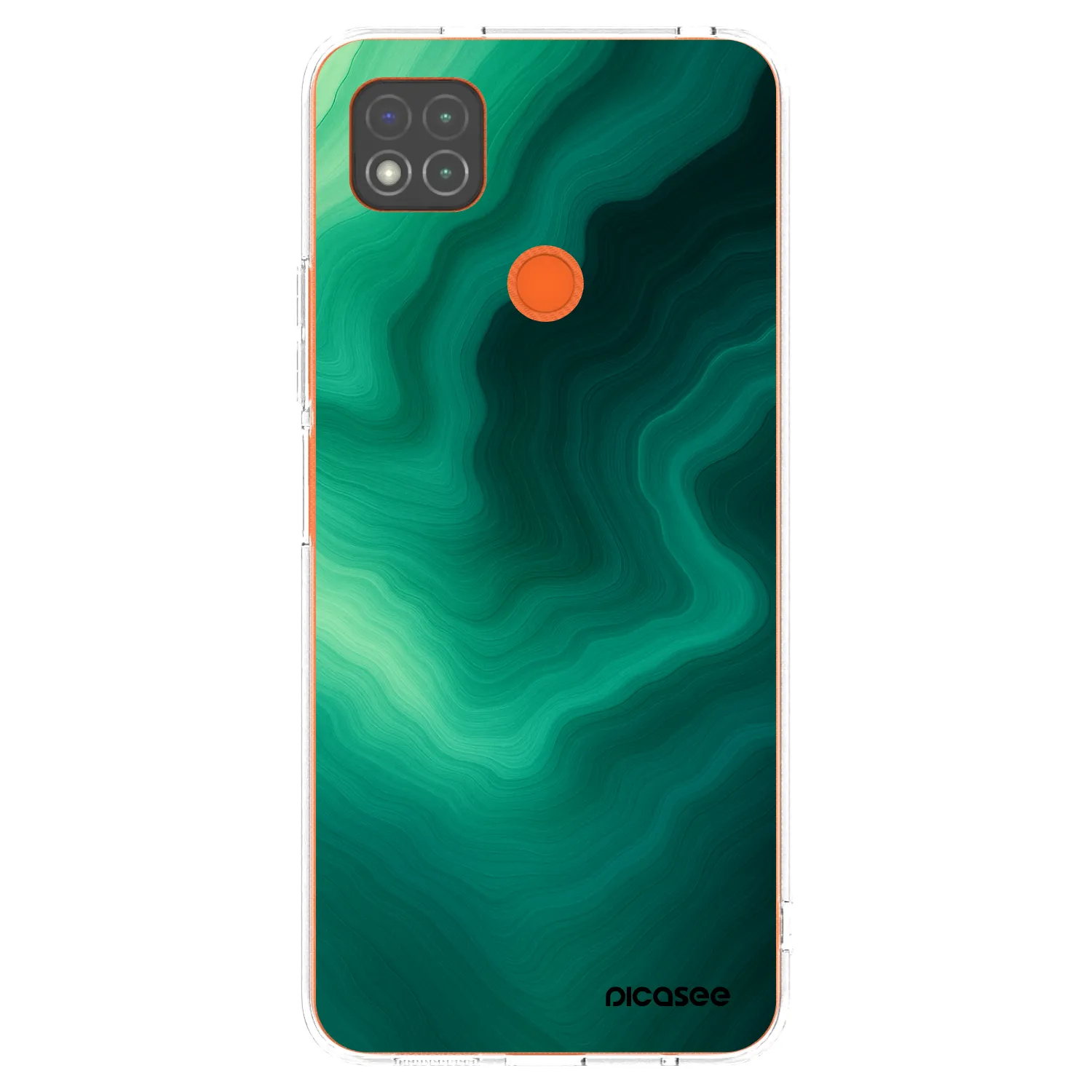 Picasee átlátszó szilikon tok az alábbi mobiltelefonokra Xiaomi Redmi 9C - Malachite