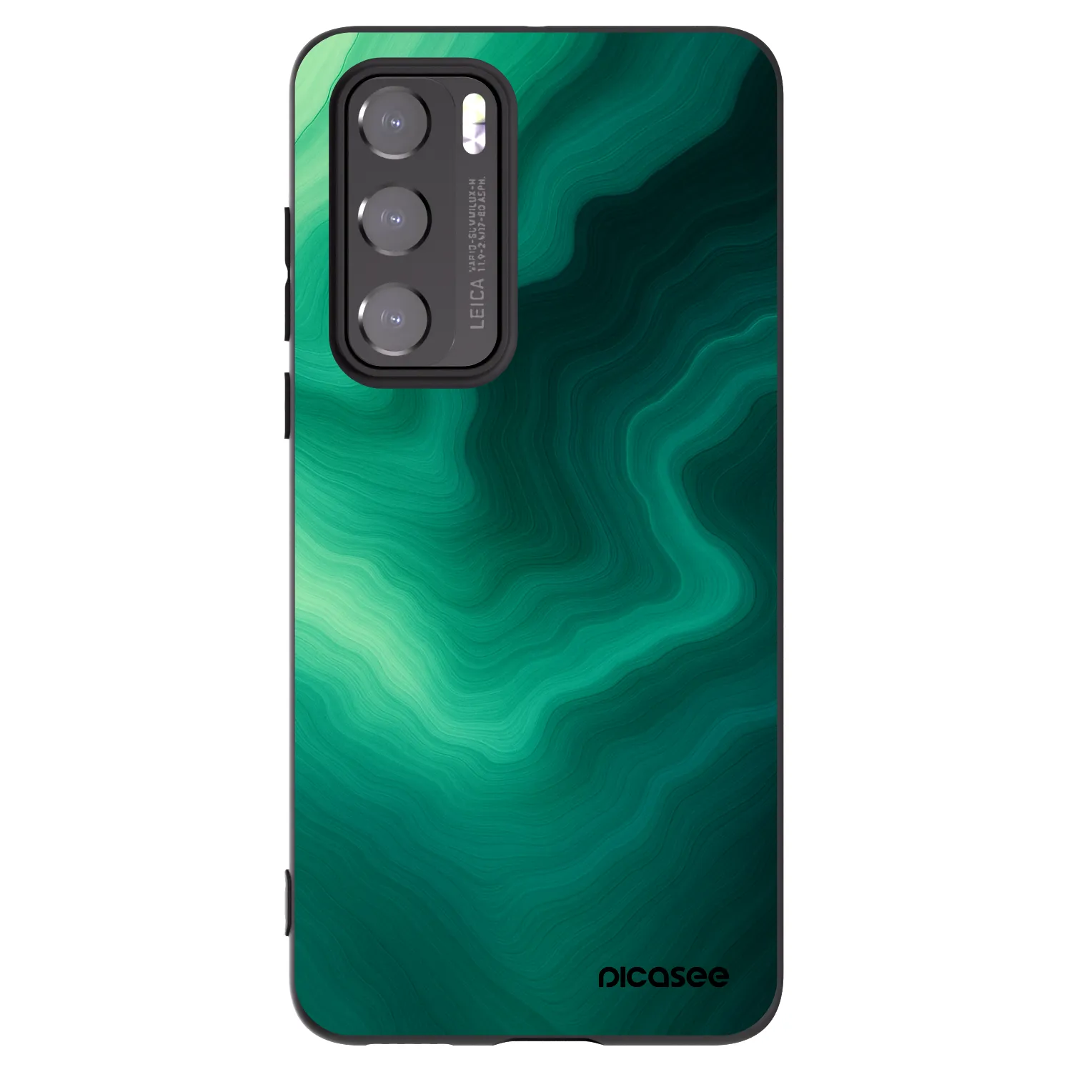 Picasee fekete szilikon tok az alábbi mobiltelefonokra Huawei P40 - Malachite