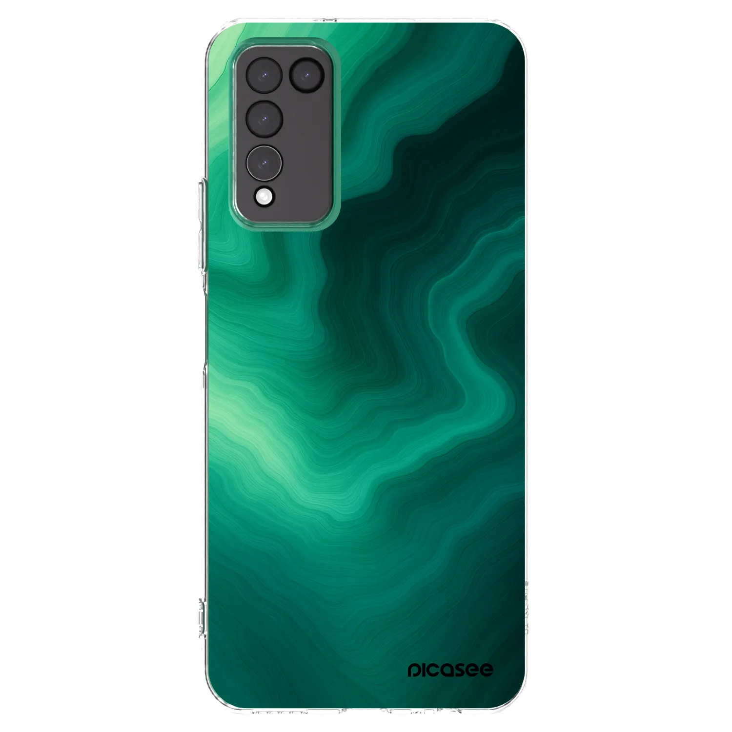 Picasee átlátszó szilikon tok az alábbi mobiltelefonokra Honor 10X Lite - Malachite