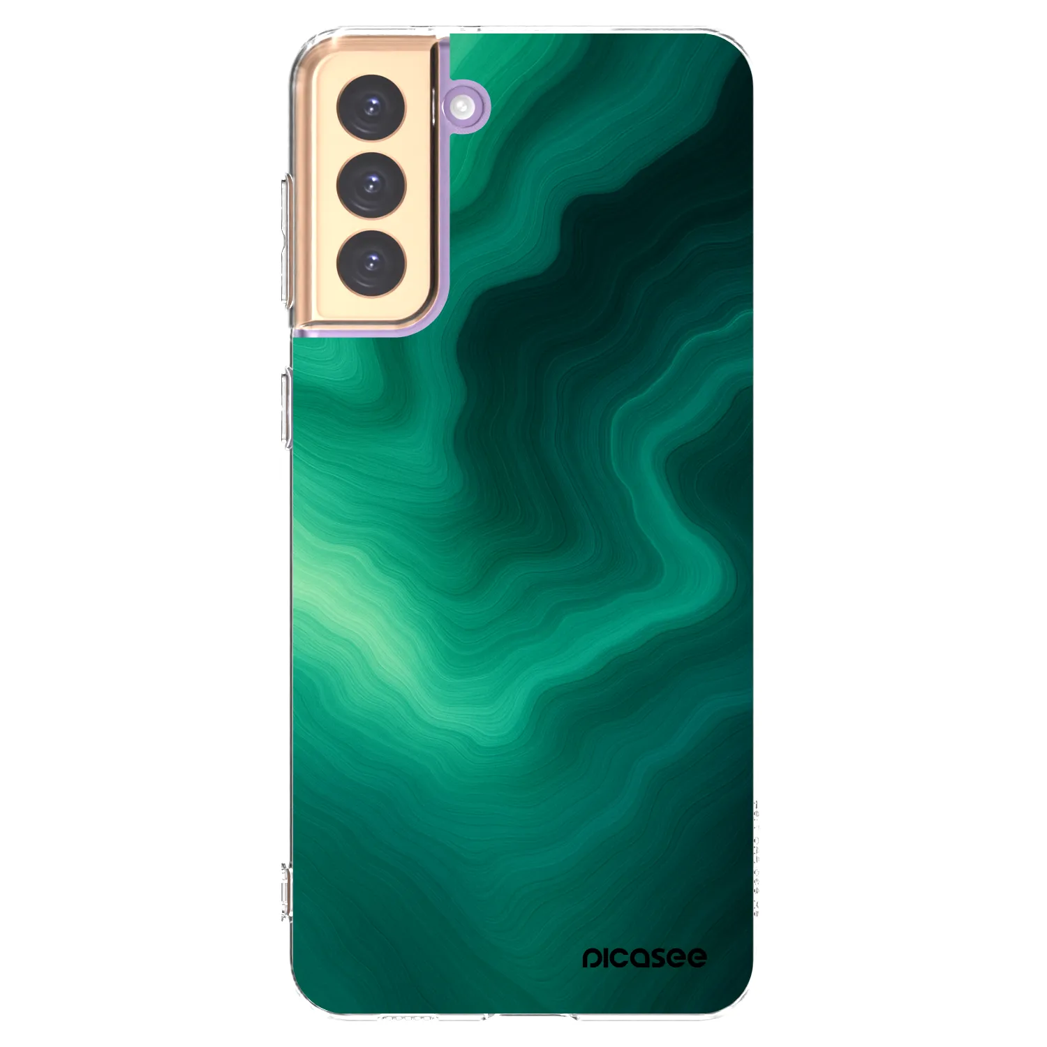 Picasee átlátszó szilikon tok az alábbi mobiltelefonokra Samsung Galaxy S21+ 5G G996F - Malachite