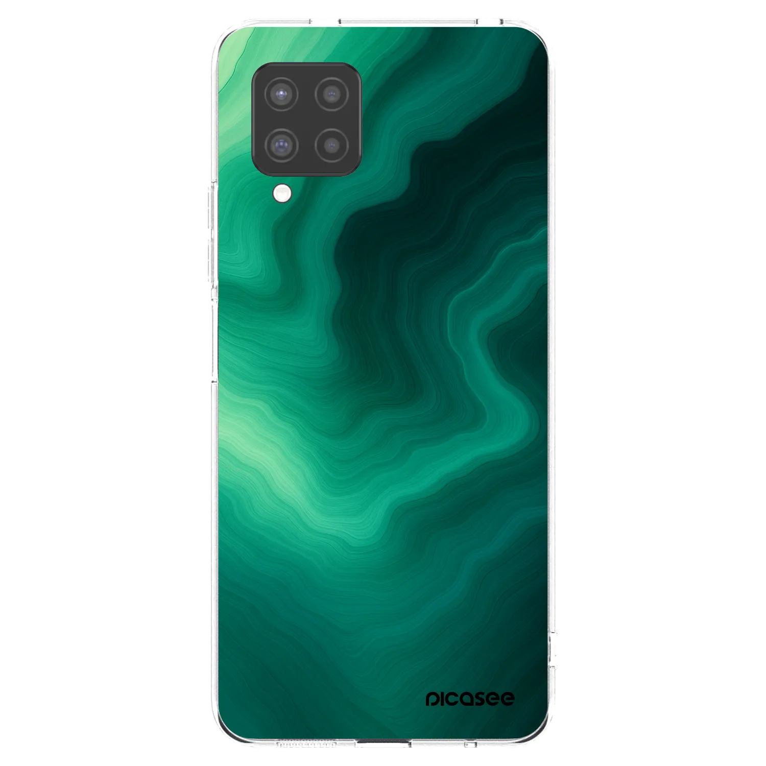 Picasee átlátszó szilikon tok az alábbi mobiltelefonokra Samsung Galaxy A42 A426B - Malachite