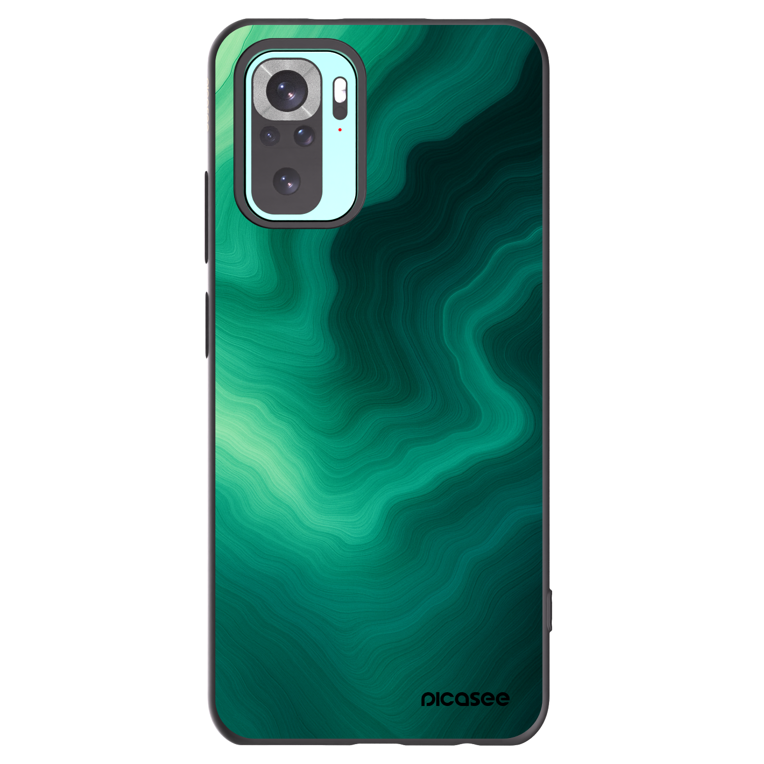 Picasee fekete szilikon tok az alábbi mobiltelefonokra Xiaomi Redmi Note 10 Pro - Malachite