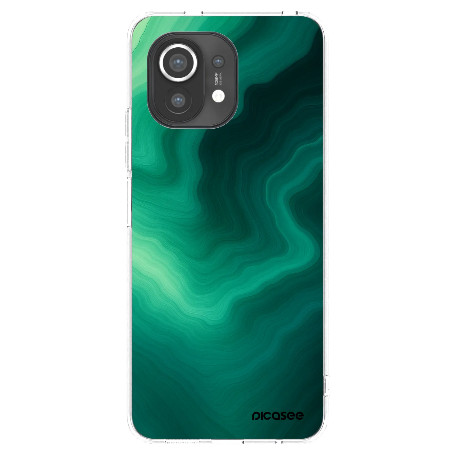 Picasee átlátszó szilikon tok az alábbi mobiltelefonokra Xiaomi Mi 11 - Malachite