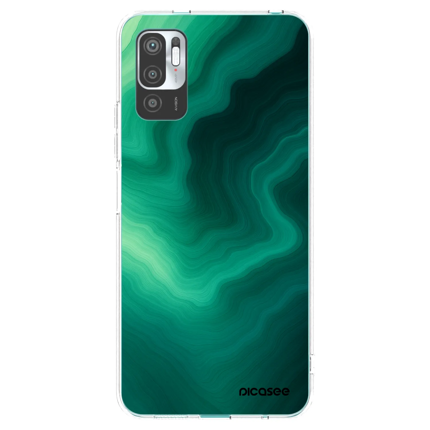 Picasee átlátszó szilikon tok az alábbi mobiltelefonokra Xiaomi Redmi Note 10 5G - Malachite