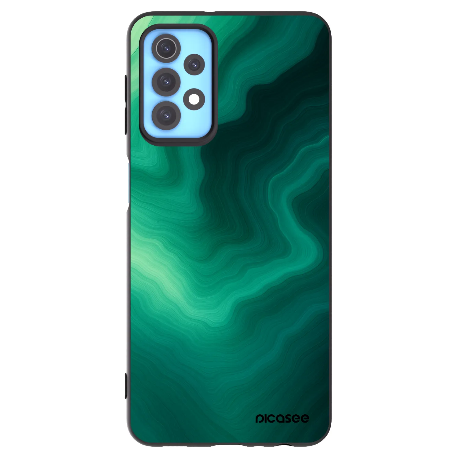 Picasee fekete szilikon tok az alábbi mobiltelefonokra Samsung Galaxy A32 4G SM-A325F - Malachite