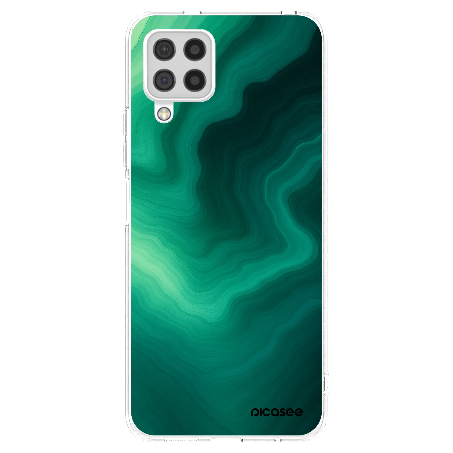 Picasee átlátszó szilikon tok az alábbi mobiltelefonokra Samsung Galaxy A22 A225F 4G - Malachite