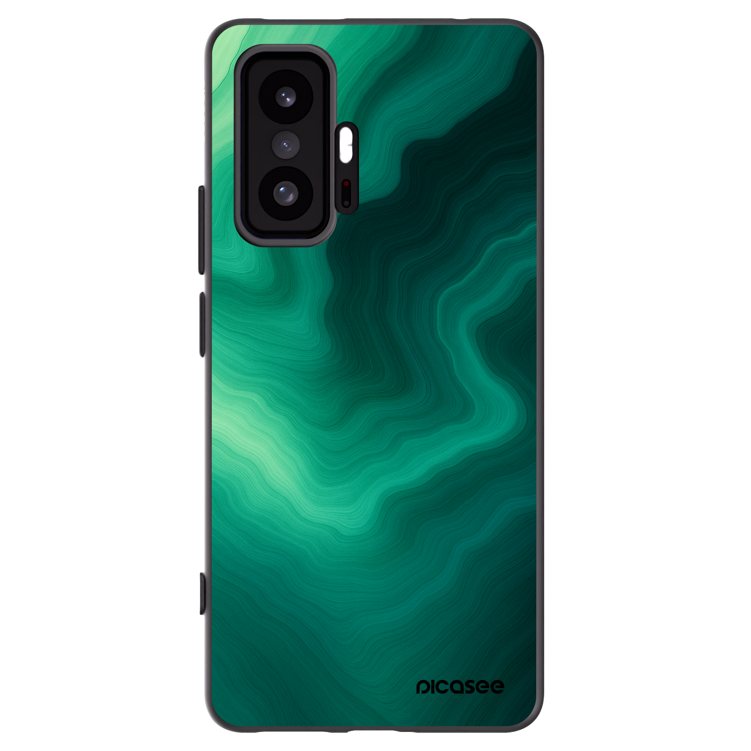 Picasee fekete szilikon tok az alábbi mobiltelefonokra Xiaomi 11T - Malachite