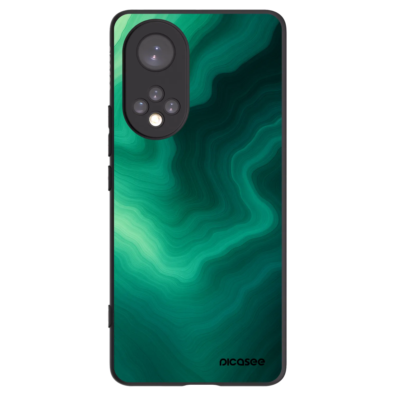 Picasee fekete szilikon tok az alábbi mobiltelefonokra Huawei Nova 9 - Malachite
