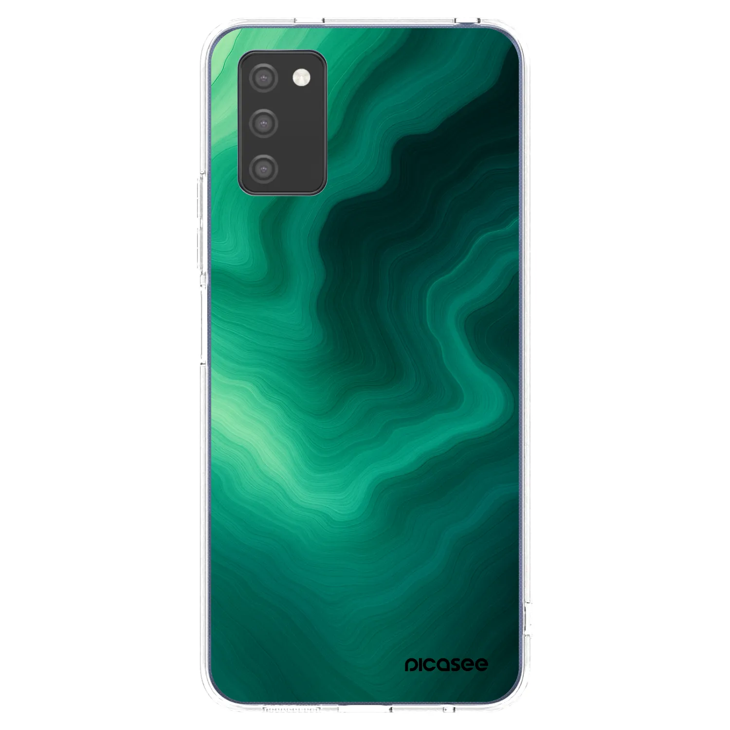 Picasee átlátszó szilikon tok az alábbi mobiltelefonokra Samsung Galaxy A03s A037G - Malachite