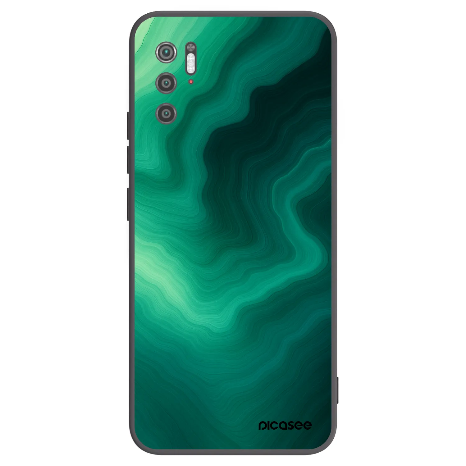 Picasee fekete szilikon tok az alábbi mobiltelefonokra Xiaomi Poco M3 Pro 5G - Malachite