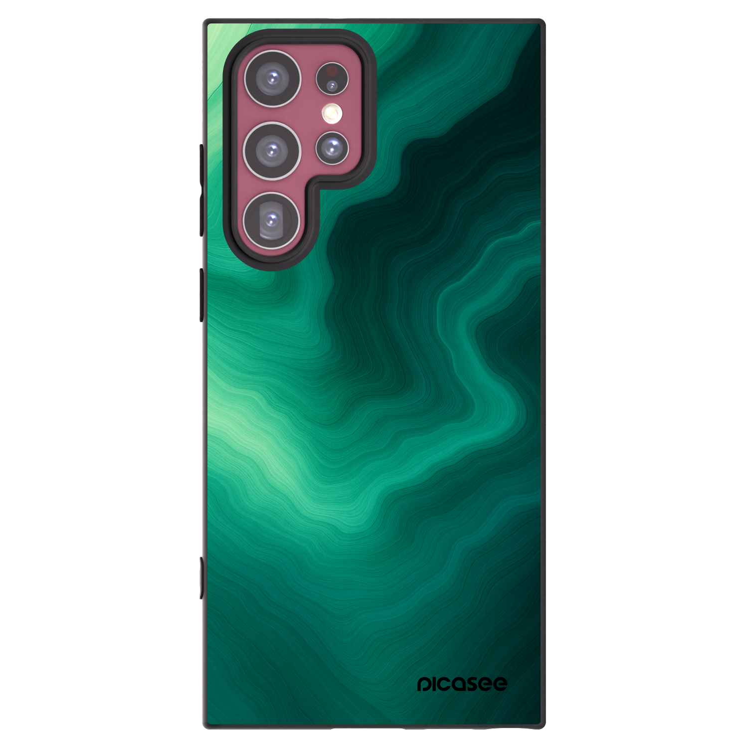 Picasee fekete szilikon tok az alábbi mobiltelefonokra Samsung Galaxy S22 Ultra 5G - Malachite