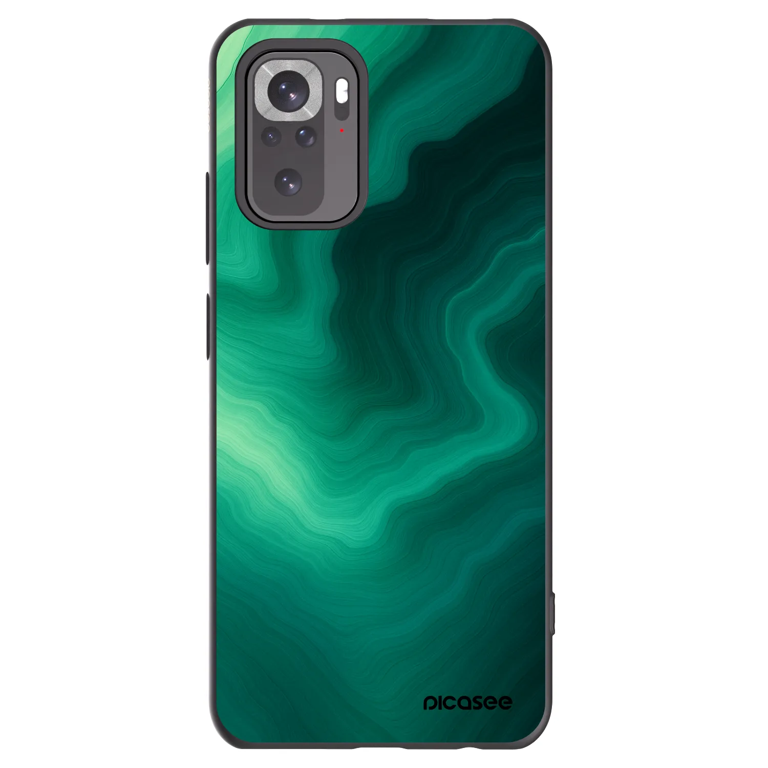 Picasee fekete szilikon tok az alábbi mobiltelefonokra Xiaomi Redmi Note 11S 4G - Malachite