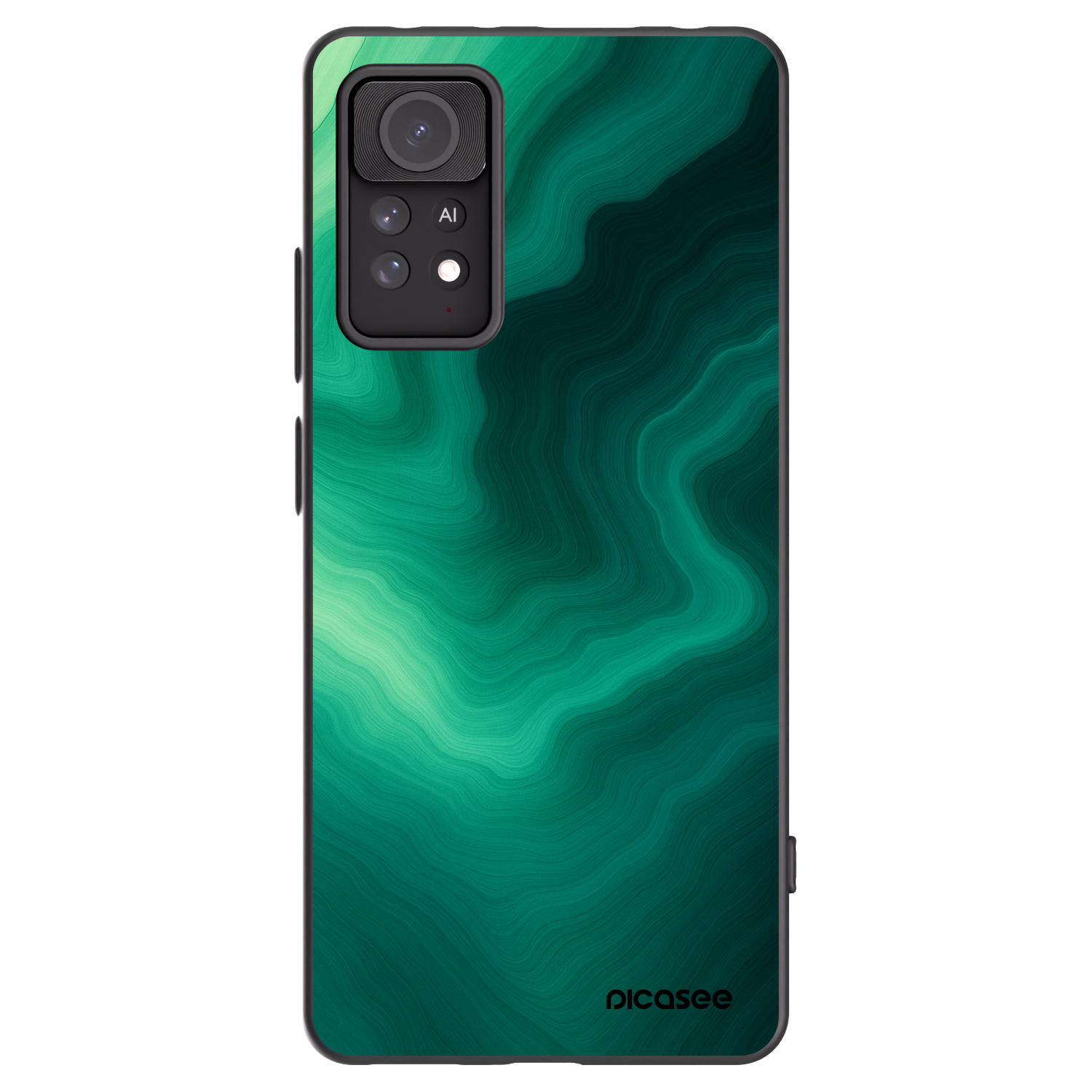 Picasee fekete szilikon tok az alábbi mobiltelefonokra Xiaomi Redmi Note 11 Pro - Malachite