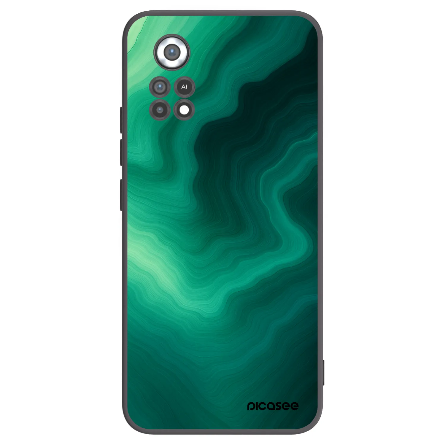 Picasee fekete szilikon tok az alábbi mobiltelefonokra Xiaomi Poco X4 Pro 5G - Malachite