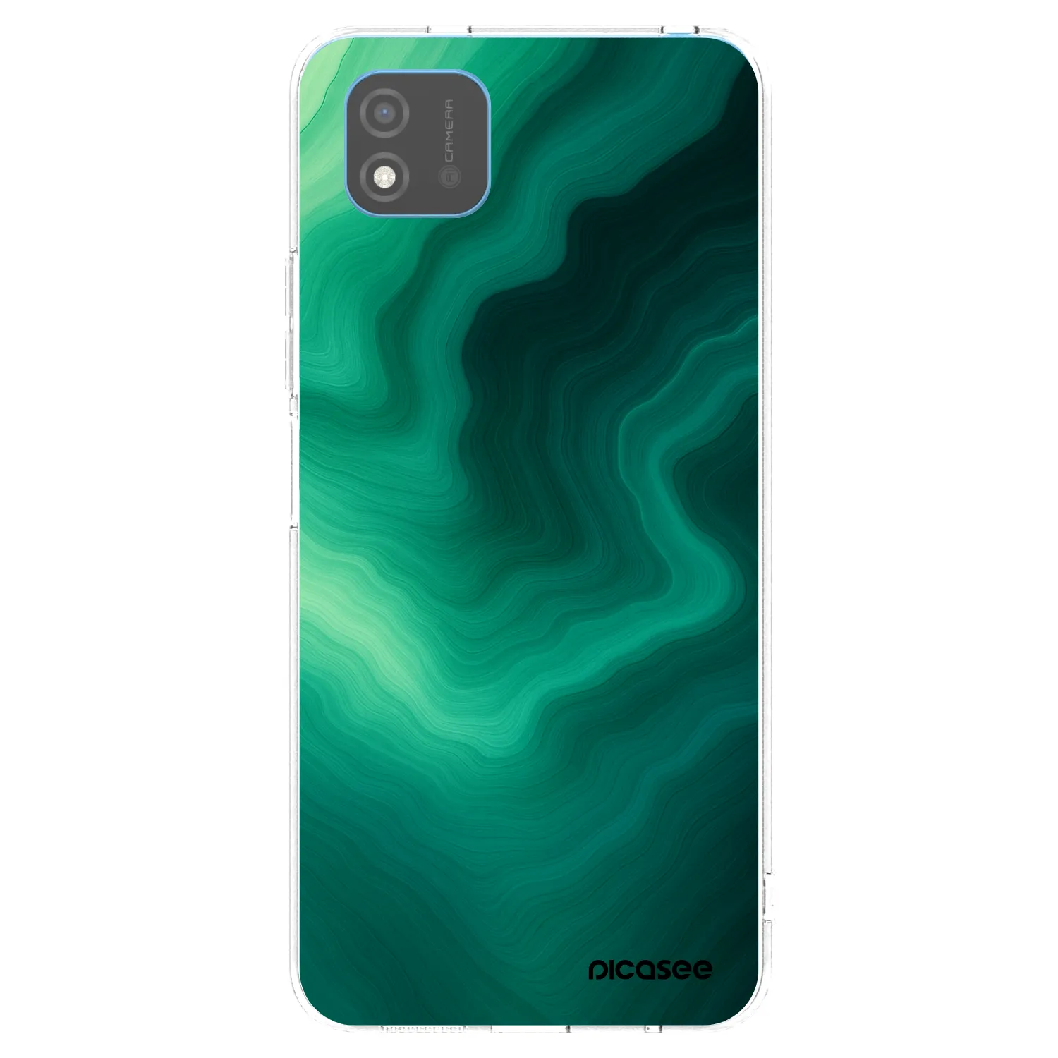 Picasee átlátszó szilikon tok az alábbi mobiltelefonokra Realme C11 (2021) - Malachite
